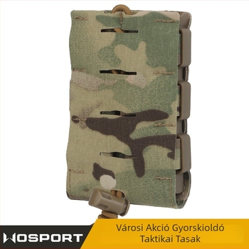 Wosport Taktikai MOLLE Kiegészítőtáska, Camouflage Nejlon, Bővített Kapacitású, Kültéri Katonai Táska