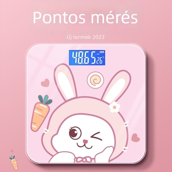 Háztartási használatra szánt súlymérő, Blue grapefruit márka, 180 kg teherbírás, elektronikus intelligens mérleg, dizájn: rajzfilm/koreai/aranyos