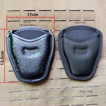 Nyitott felső bilincs tok övre rögzíthető, gyorsoldó, 1680D nylonból, taktikai kiegészítő táska