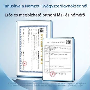 Sunflower orvosi minőségű hordozható fül-/homlokhőmérő, egy érintéssel történő hőmérséklet-mérés, modellek HSP-EWJ-010 és HSP-EWJ-011, 150 g