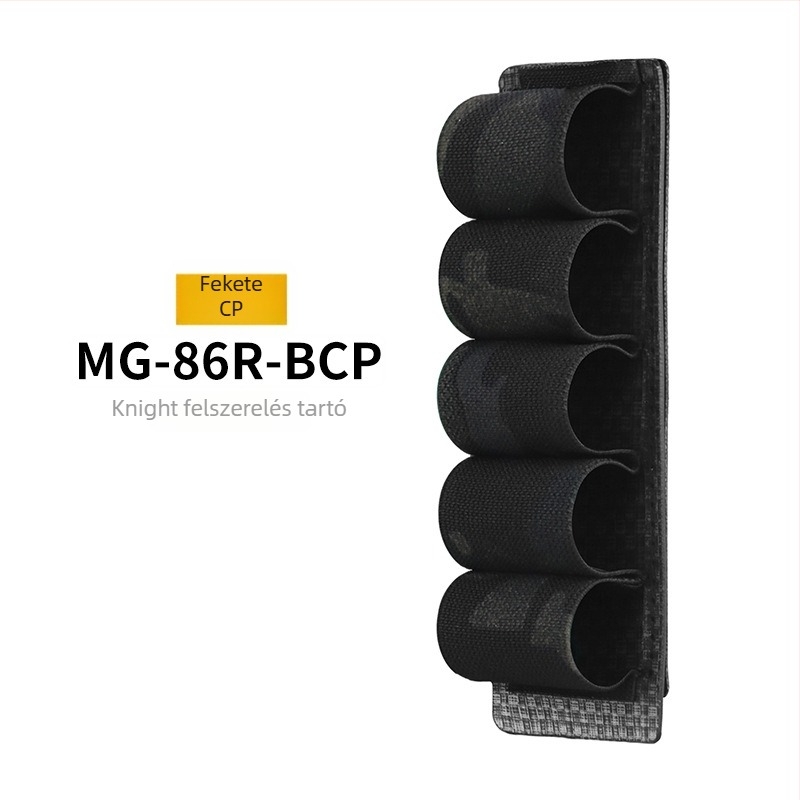 Wosport Kamuflált MOLLE függő elasztikus rögzítéssel, 5 lövés kaliber 12, kültéri katonai felszerelés