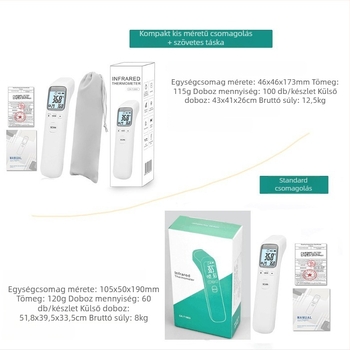 Changkun CK-1502 infravörös érintés nélküli homlokhőmérő, hordozható, 172 g