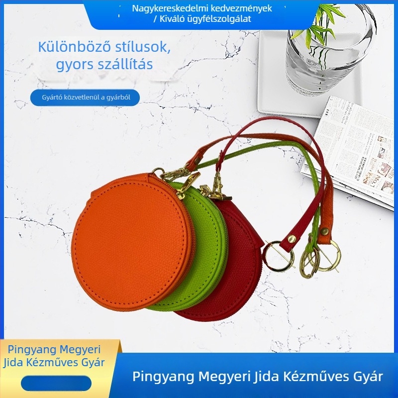 Női PU érmetáska – városi minimalista stílus, 1 hajtásos kialakítás, nylonzárás belső, márka Jeddah