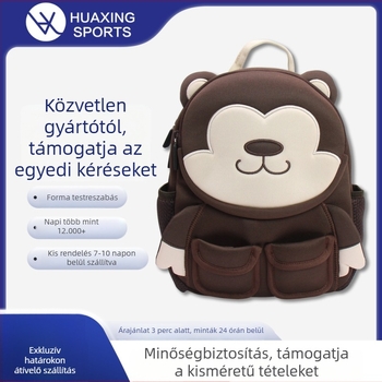 Gyerekeknek hátizsák animációs mintával, lélegző diving anyagból, ultra könnyű, kopásálló, terhet csökkentő, poliészter bélés, mindennapi használatra óvodában