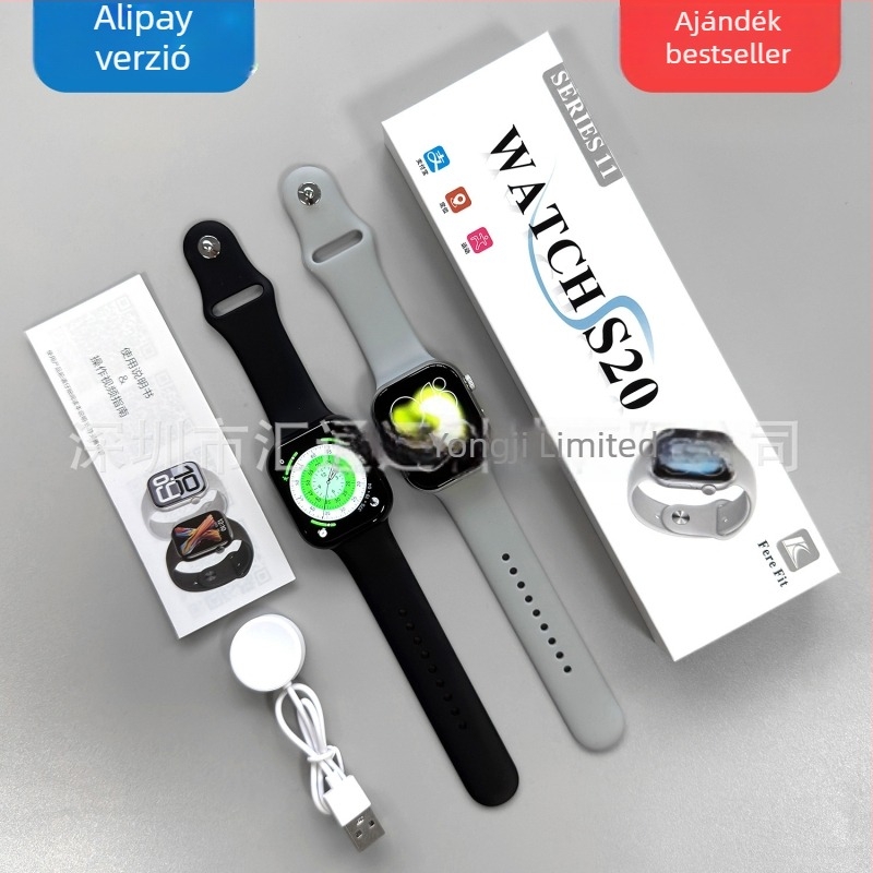 S11 okosóra Alipay NFC-vel, játszhat játékokat, vércukormérés, pulzusmonitorozás, alvásfigyelés
