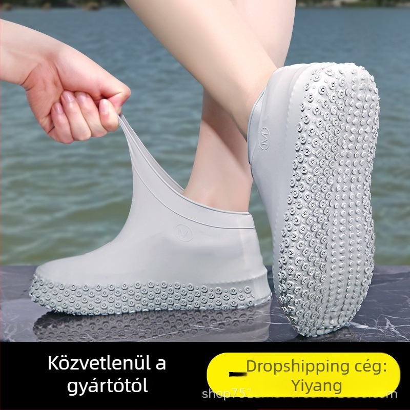 Szilikon cipővédő - esőálló, csúszásmentes, kopásálló, megerősített vastagított kivitel utazásokhoz