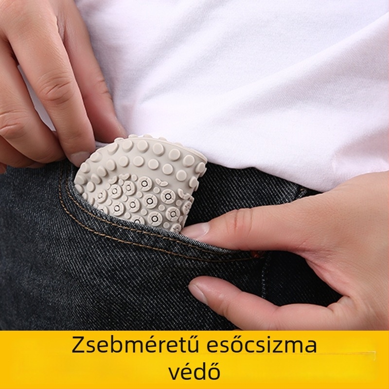 Szilikon cipővédő - esőálló, csúszásmentes, kopásálló, megerősített vastagított kivitel utazásokhoz