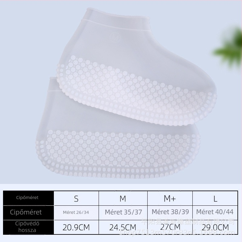 Szilikon cipővédő - esőálló, csúszásmentes, kopásálló, megerősített vastagított kivitel utazásokhoz