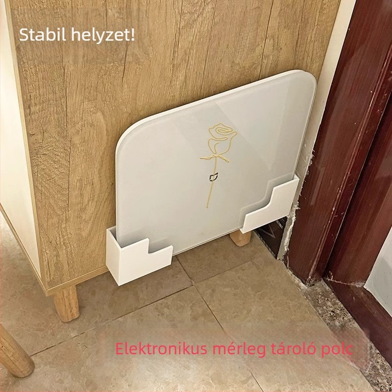 Fali szerelhető testsúlymérő tartó testzsír monitorral – univerzális kompatibilitás, max. 100 kg, áram nélkül
