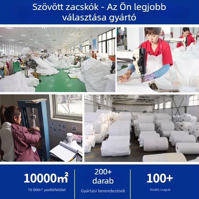 Ton Bag PP szőtt, Logónyomtatás, Teherbírás 1.5-2 ton, Konténerzsák