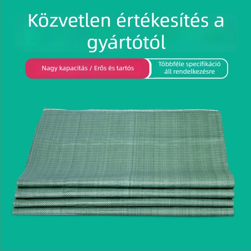Szürke szövött műanyag logisztikai táska, kopásálló, nedvességálló és vízálló tonnás zsák, homokos és kígyóbőr mintával