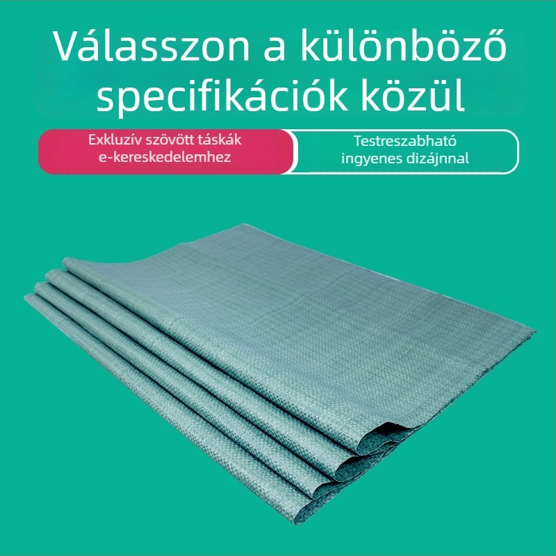 Szürke szövött műanyag logisztikai táska, kopásálló, nedvességálló és vízálló tonnás zsák, homokos és kígyóbőr mintával