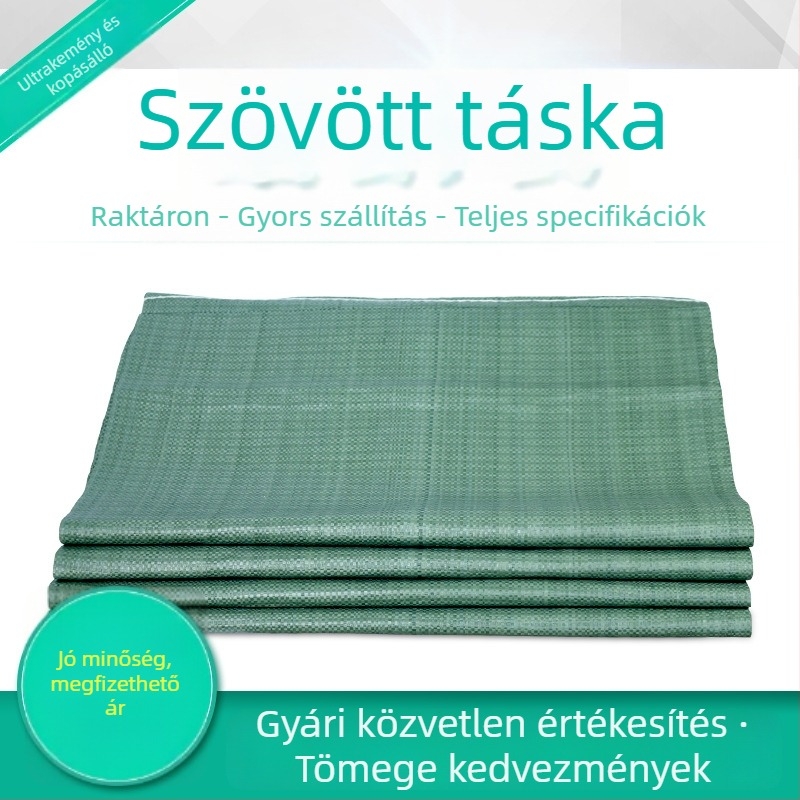 Szürke szövött műanyag logisztikai táska, kopásálló, nedvességálló és vízálló tonnás zsák, homokos és kígyóbőr mintával