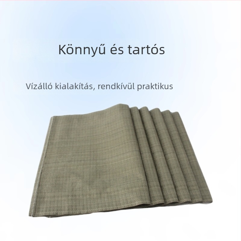Szürke-zöld szövött tonnás zsák, PP/PE laminált, vízálló, takarmány- és vegyi anyagok csomagolására, kígyó bőr mintázat, logisztikai csomagolás, export