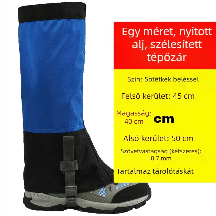 Hó gaiter kültéri síeléshez és hegymászáshoz, lélegző, vízálló, hidegálló, bővített bélés. Márka: Self-owned; Specifikációk: 50×25 cm; Termékkategória: Outdoor supplies