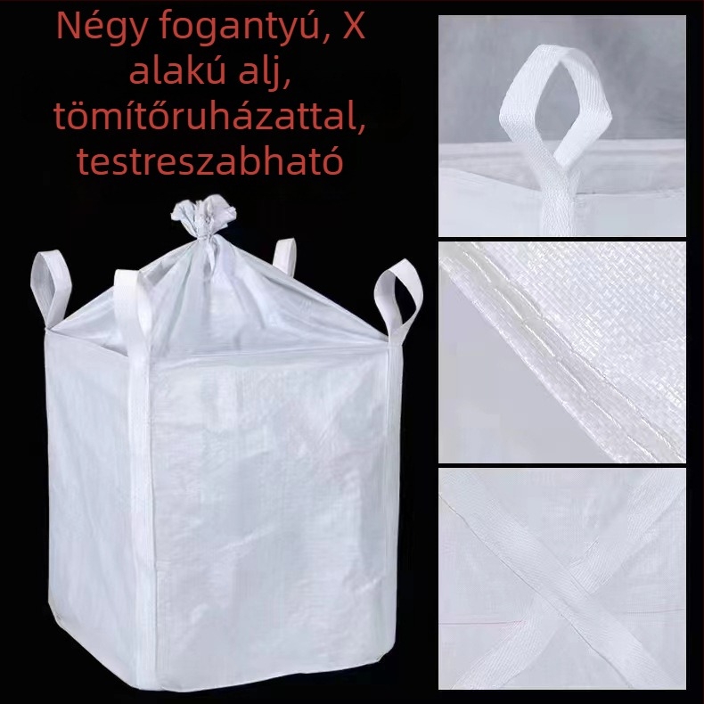 Konténerzsák - Polipropilén, Szövés vastagsága 50, Teherbírás 25 kg, Megrendelésre gyártás