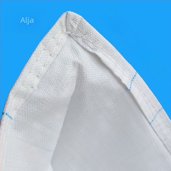 Fehér nagy nyílású bulk zsák lapos aljúval, 1–1,3 tonnás teherbírással, konténerekhez és raklapemeléshez, Bridge Pre-Stress Space Bag