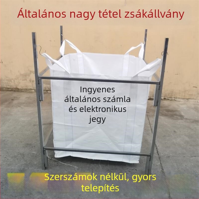 Polcrész tonzsákokhoz, gumírozott test, hengeres forma, kerek konténerzsák