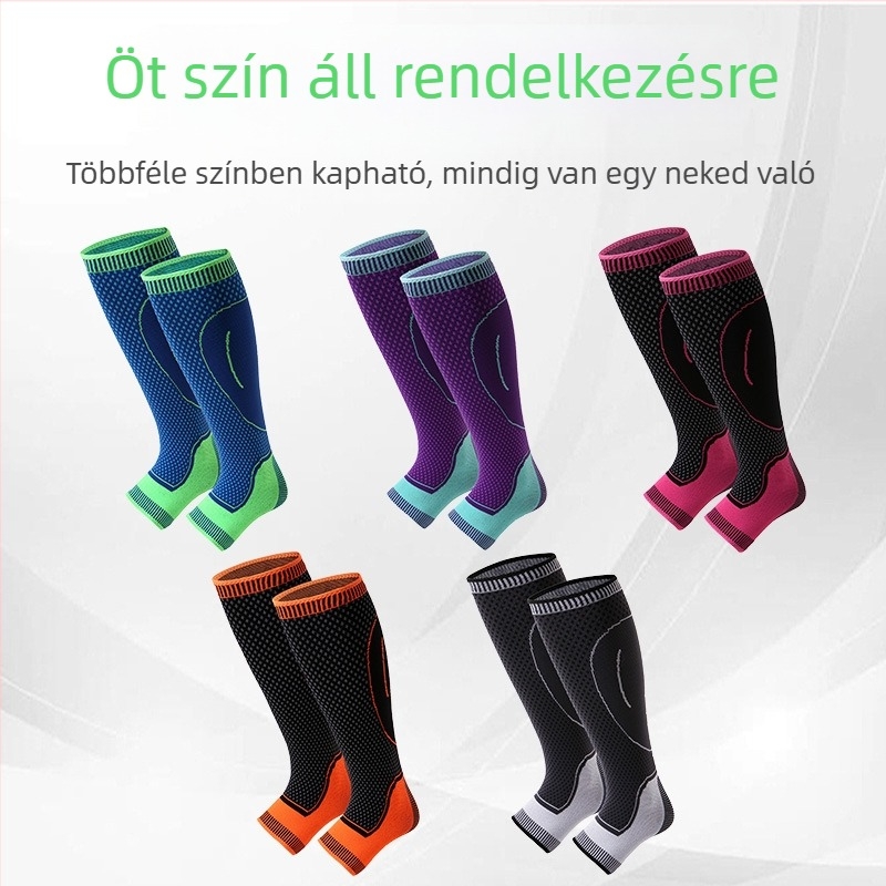 Hosszított vádlikompressziós mandzsetták, lélegzők, csúszásmentesek, kosárlabda, futás és maraton