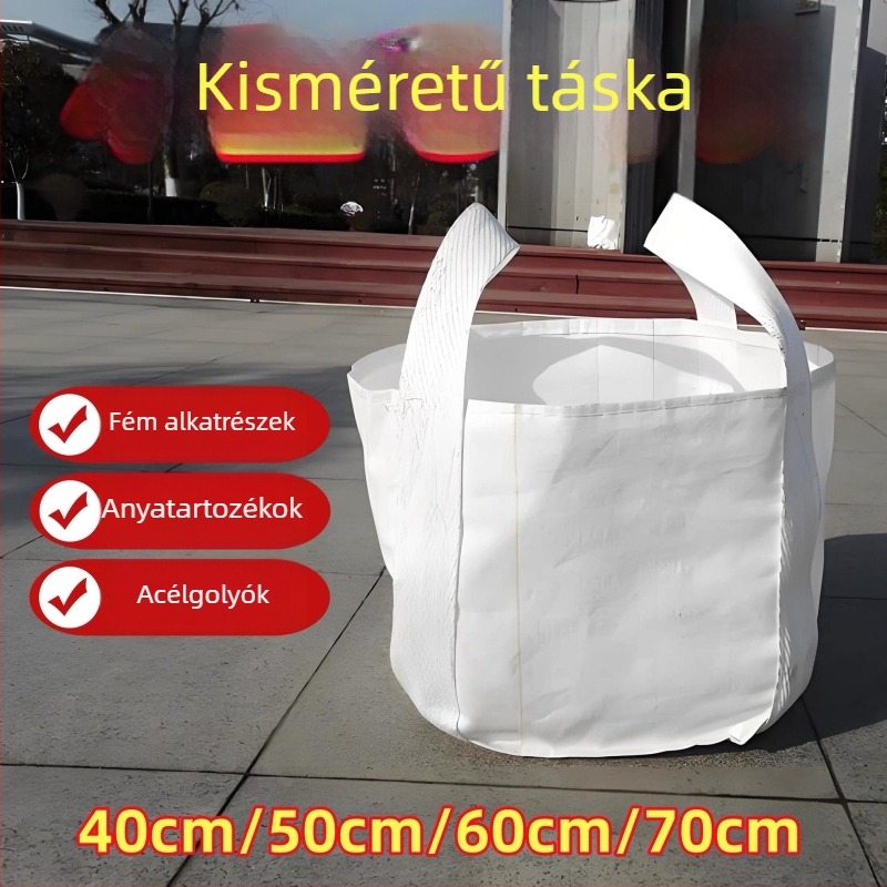 PP szőtt tonnás zsák négy hevederrel, teherbírás 1000–1300 kg