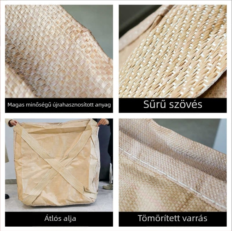 Tonzsák négy füllel | PP anyag | teherbírás 1000–2000 kg | Nyitott alj a tartóval | Testreszabható