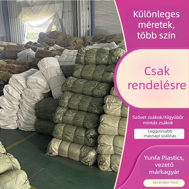 Személyre szabott műanyag szövött zsák kígyóbőr textúrával, költöztetéshez és csomagoláshoz, speciális méret