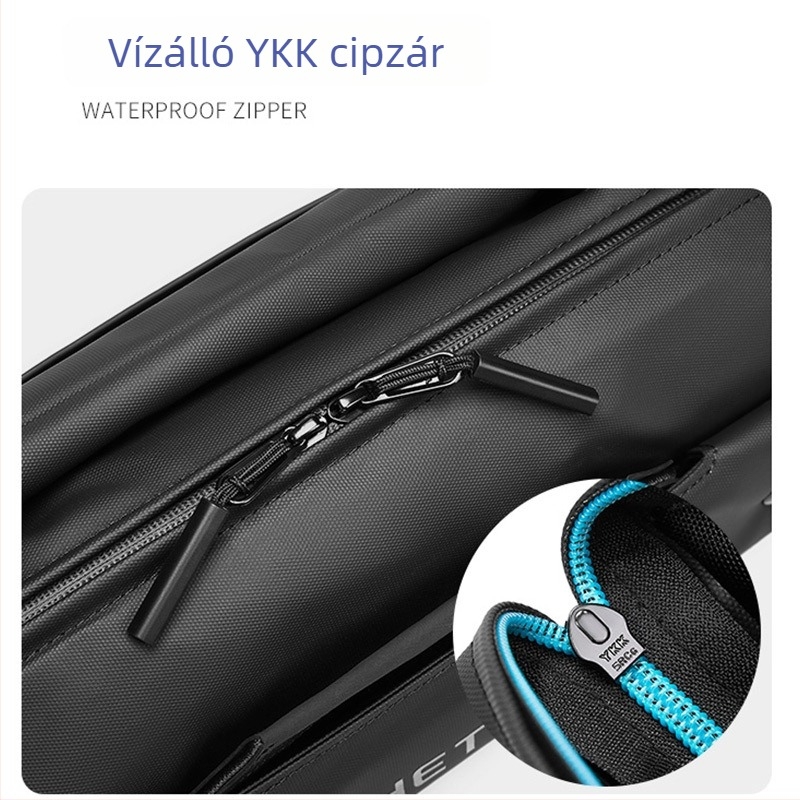 Férfi mellkas táska utcai stílusban, Oxford anyagból, vízálló, belső rekesz