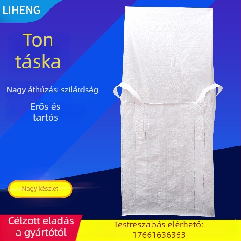 Négykaros emelésű konténerzsák, műanyag, négyszögletes alak, teherbírás 1300 kg, Artes márka