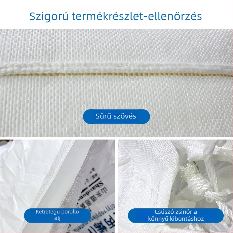 Műanyag tonnás zsák homokhoz és földhöz, szövött konténerszsák