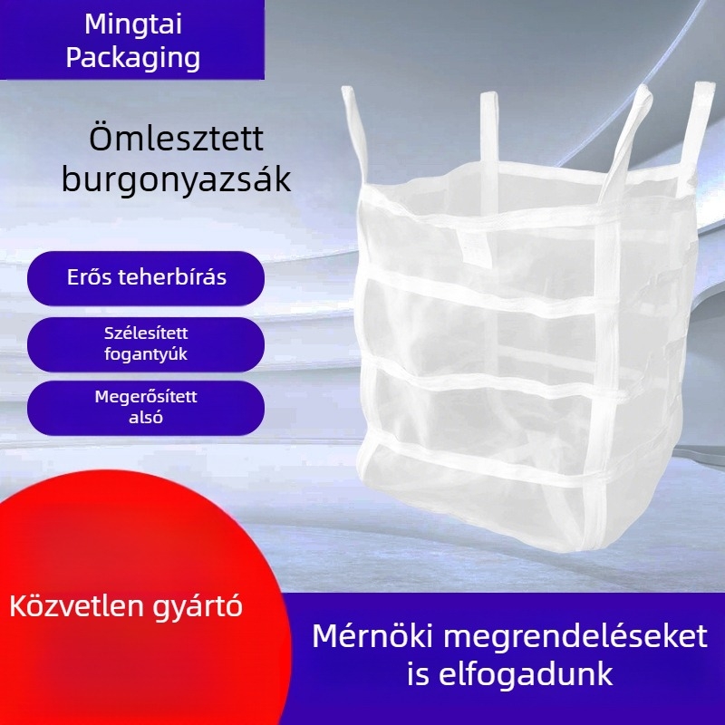 Hálós tonzsák mezőgazdasági termékekhez, fafeldolgozáshoz, burgonyához és zöldségekhez, lélegző és szellőző szállításra vízi termékekhez
