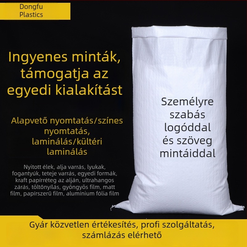 Konténer zsák, PP polipropilén, logó nyomtatás, teherbírás 25, termékkód Df124