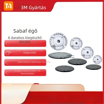 Sabaf gáz sütő tartozék: sík lángfedő + lángelosztó készlet; vasfedél + lángelosztó; kézi szerelés; nettó tömeg 500 g