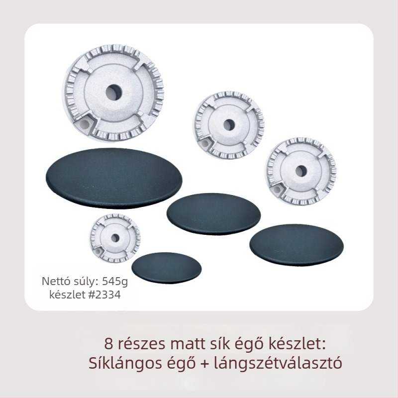 Sabaf gáz sütő tartozék: sík lángfedő + lángelosztó készlet; vasfedél + lángelosztó; kézi szerelés; nettó tömeg 500 g