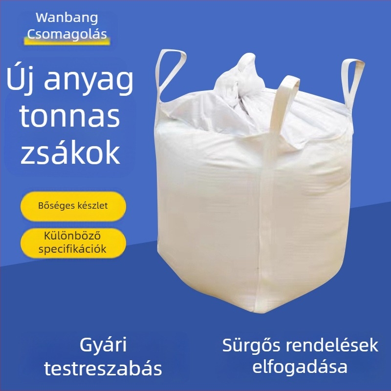 Keresztaljú tonzsákok puha palettákkal, 1–2 tonna számára megerősített vászon zsákok