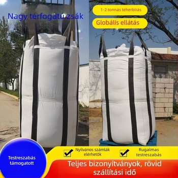 Megvastagított PP tonnás zsák — nedvességálló, kopásálló konténerzsák, testreszabható műanyag, cement, takarmány, vegyi anyagok, építőanyagok csomagolásához