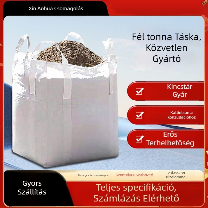 PP Szövött konténerzsák, megerősített és kopásálló, testreszabható igény szerint; szállítható anyagok: műanyag, cement, takarmány, abrazív anyagok; márka Xin Aohua