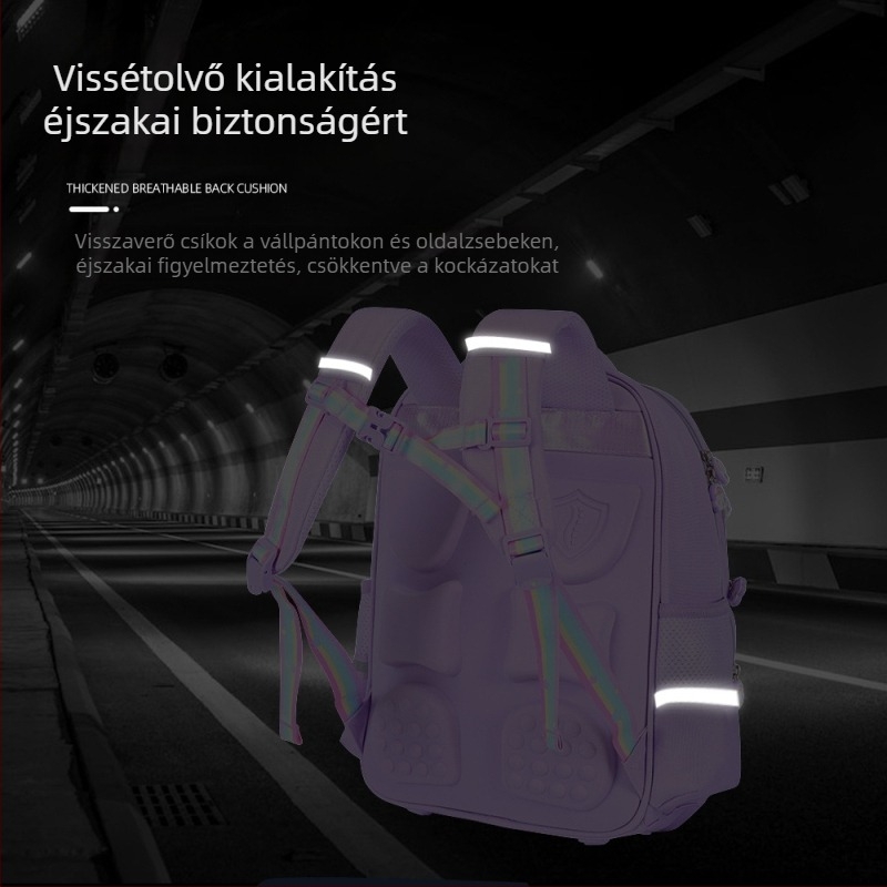 Óvodás lányok hátizsákja – Sellő hercegnő, lélegző Oxford anyag, légpárnás vállpántok, anime mintázat, iskolai használatra