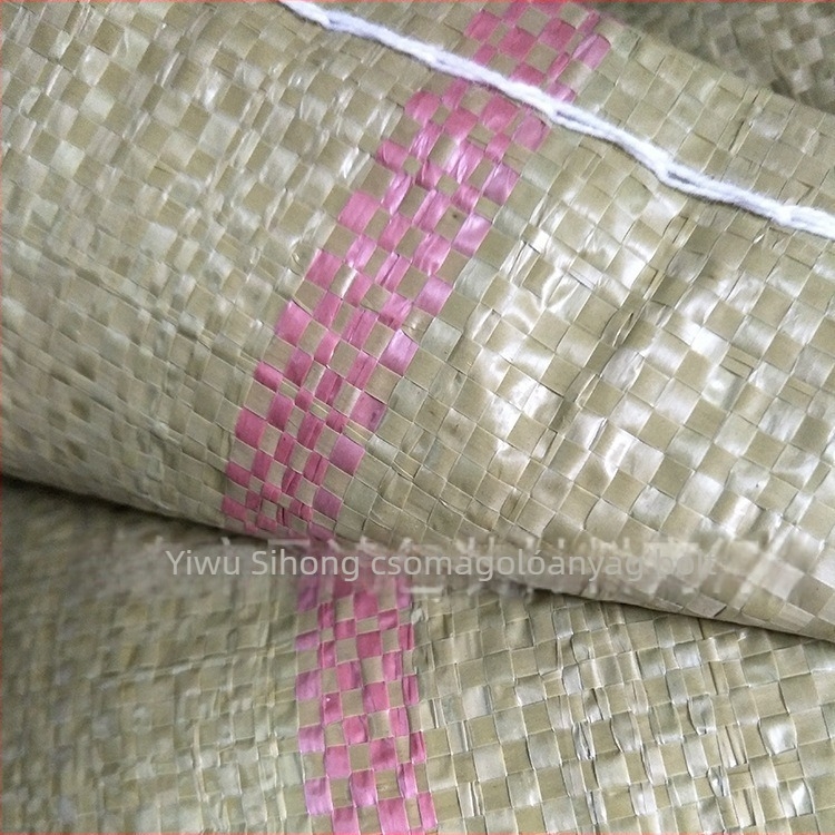 Sihong cementes szőtt zsák, sárga, 100 × 120 cm, PP műanyag, 90 kg terhelhetőség