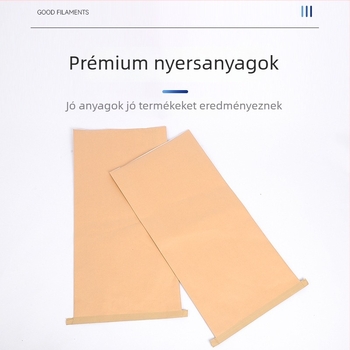 Kraftpapírból készült cementes szövött zsák, nedvességálló, egyedi logó nyomtatás, papír-plasztikus kompozit csomagolás