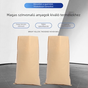 Kraftpapírból készült cementes szövött zsák, nedvességálló, egyedi logó nyomtatás, papír-plasztikus kompozit csomagolás