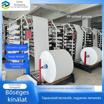 PP átlátszó, szövött táskára való roll-anyag, testreszabott vastag fehér rollóanyag kígyóbőr mintás táskákhoz és csomagolásokhoz, félkész termék