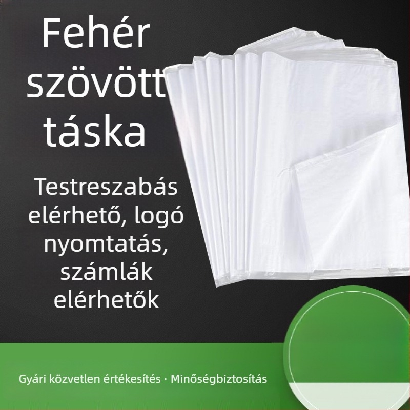 Hálós konténerzsák logónyomtatással, alkalmas műanyag, cement, takarmány és vegyi anyagok szállítására