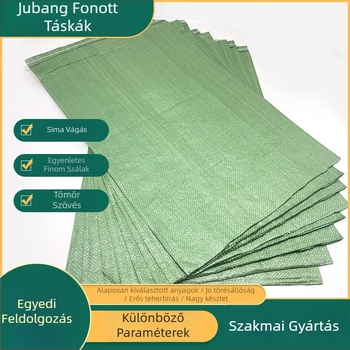 PP szövött műanyag homokzsák árvízvédelmi célra, vastagított test, kígyó mintás nyomtatás, teherbírás 200-ig