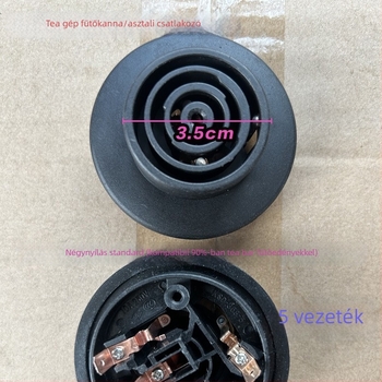 Elektromos vízmelegítő kiegészítő teabár géphez: teáskanna alap, csatlakozó és összekötő