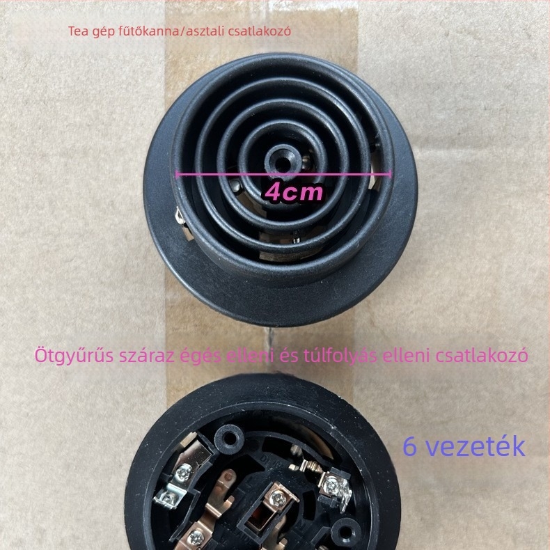 Elektromos vízmelegítő kiegészítő teabár géphez: teáskanna alap, csatlakozó és összekötő