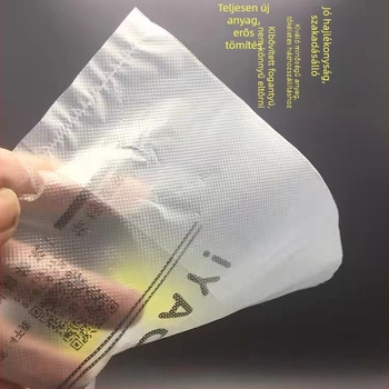 Egyszer használatos műanyag zacskó mosolyogó arccal élelmiszer- és bevásárlócsomagoláshoz, vastag kétszintes réteg, Anhui eredetű, Profits márka