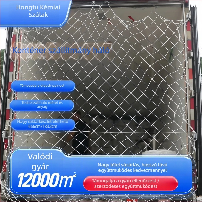 Konténervédő háló tehergépkocsikhoz | Márka: Hongtu chemical fiber | Anyag: chemical fiber | Alkalmazás: tehergépkocsik