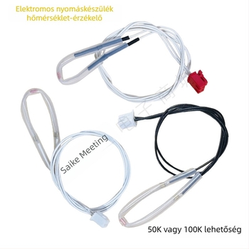 Elektromos nyomásfőzőhöz hőmérséklet-érzékelő ellenállás – 50K/100K termisztor – leválasztható konstrukció