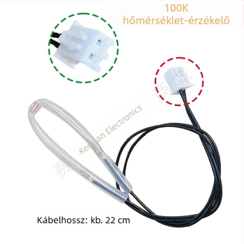 Elektromos nyomásfőzőhöz hőmérséklet-érzékelő ellenállás – 50K/100K termisztor – leválasztható konstrukció