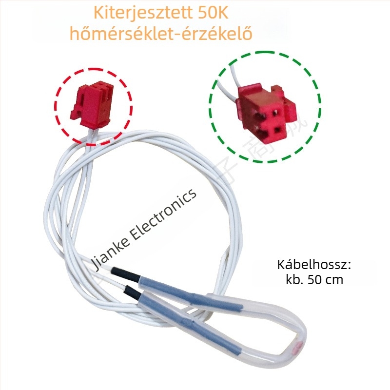 Elektromos nyomásfőzőhöz hőmérséklet-érzékelő ellenállás – 50K/100K termisztor – leválasztható konstrukció